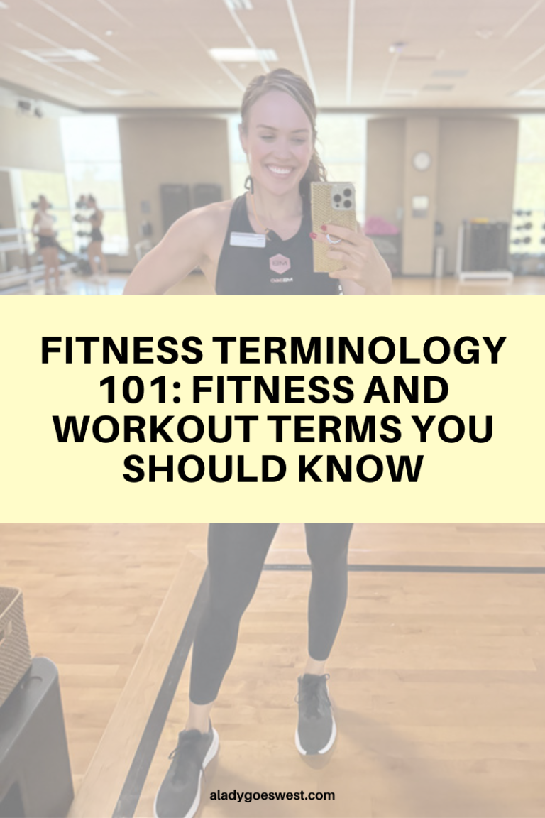 Fitness terminology 101: Fitness and workout terms you should know