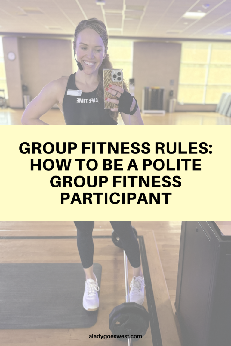 Group fitness rules: How to be a polite group fitness participant